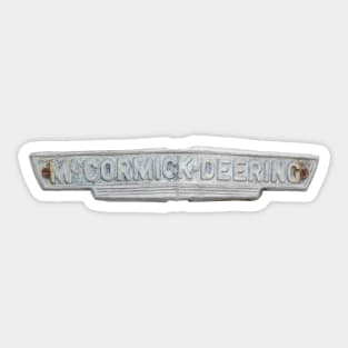 McCormick-Deering Name Plate Sticker